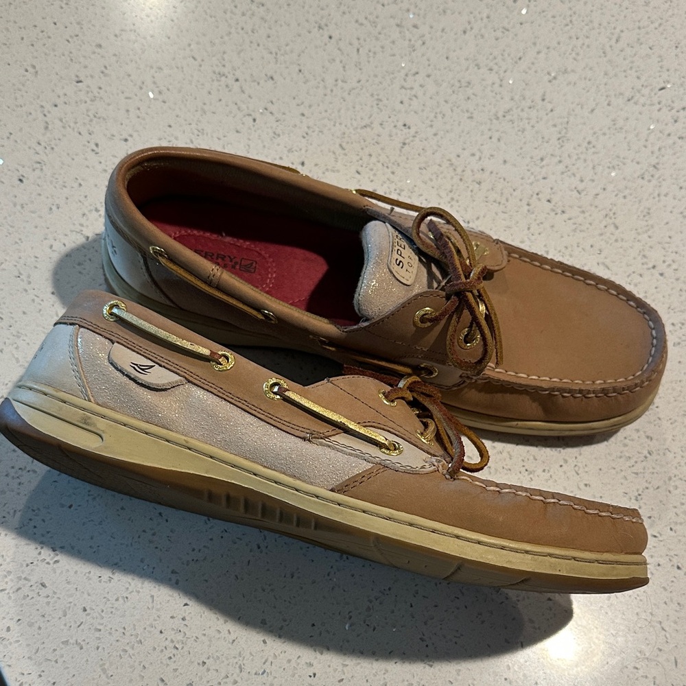 Sperry Women’s Brown and Tan Boat Shoes